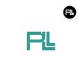 PLL Logo Letter Monogram Design Royalty Free Stock Photo