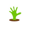 Plant hand logo iocn