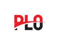 PLO Letter Initial Logo Design Vector Illustration Royalty Free Stock Photo