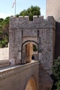 Ploce Gate one of the entrance gates to the old walled city of Dubrovnik