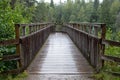 Plodda Falls, Glen Affric Nature Reserve, Central Highlands, Scotland. Renovated Victorian viewing platform overlooking waterfalls