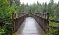 Plodda Falls, Glen Affric Nature Reserve, Central Highlands, Scotland. Renovated Victorian viewing platform overlooking waterfalls