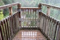 Plodda Falls, Glen Affric Nature Reserve, Central Highlands, Scotland. Renovated Victorian viewing platform overlooking waterfalls