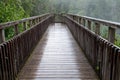 Plodda Falls, Glen Affric Nature Reserve, Central Highlands, Scotland. Renovated Victorian viewing platform overlooking waterfalls