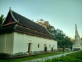 Wat Phrathatchaehaeng at Nan,Thailand Royalty Free Stock Photo