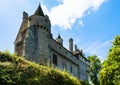 Bottom view of castle Chateau de la Roche-Jagu Royalty Free Stock Photo