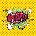 Plop! Comic Expression Vector Text Royalty Free Stock Photo