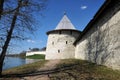 Ploskaya (The Planer) tower of Pskov kremlin, Pskov, Russia Royalty Free Stock Photo