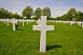 Plot with Crosses, Netherlands American Cemetery Margraten Royalty Free Stock Photo