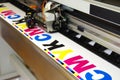 Plotter head printing CMYK