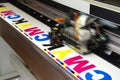 Plotter head printing CMYK