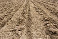 Plough agriculture field Royalty Free Stock Photo