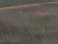 Ploughed fields and rolling hills