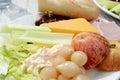 Ploughman`s salad Royalty Free Stock Photo