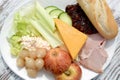 Ploughman`s salad Royalty Free Stock Photo