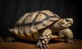 A beautiful photograph of The Ploughshare Tortoise