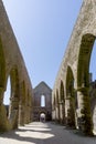 View of the ruins of the Abbey of Saint Mathieu in Brittany