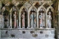 Plouha, France, August 15, 2019: Chapel of Kermaria an Iskuit from 13th century, Plouha, Brittany