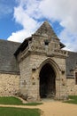 Plouha, France, August 15, 2019: Chapel of Kermaria an Iskuit from 13th century, Plouha, Brittany