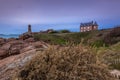 Ploumanach lighthouse, Bretagne, France Royalty Free Stock Photo