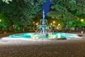 Fountains at Tsar Simeon Garden in City of Plovdiv, Bulgaria Royalty Free Stock Photo