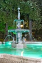 Fountains at Tsar Simeon Garden in City of Plovdiv, Bulgaria Royalty Free Stock Photo