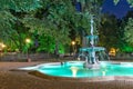 Fountains at Tsar Simeon Garden in City of Plovdiv, Bulgaria Royalty Free Stock Photo