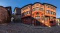 PLOVDIV, BULGARIA - Hisar Kapia - Ancient Gate in Plovdiv old town, Buildings of historical and ethnographic museums. Bulgaria