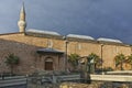 Amazing Sunset at Dzhumaya Mosque in city of Plovdiv Royalty Free Stock Photo