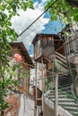 Wooden cabin in old house in Plovdiv