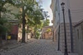 Plovdiv, Old city street view, Bulgaria, Balkans, Europe Royalty Free Stock Photo