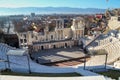 Plovdiv Roman Theatre at sunny day, Bulgaria Royalty Free Stock Photo