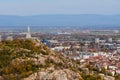 Plovdiv. view of the pedestal Alyosha Royalty Free Stock Photo