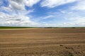 Plowed agricultural land Royalty Free Stock Photo