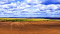 Plowed agricultural land of Russia