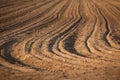 Plowed earth, the soil Royalty Free Stock Photo