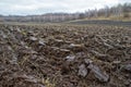 Plowed farm field Royalty Free Stock Photo