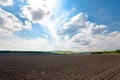 Plowed field Royalty Free Stock Photo