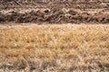 Plowed field Royalty Free Stock Photo