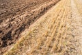 Plowed field Royalty Free Stock Photo