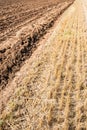 Plowed field Royalty Free Stock Photo