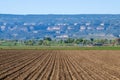 Plowed field in western Colorado Royalty Free Stock Photo