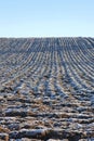 Plowed fields Royalty Free Stock Photo