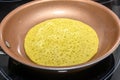 Ploye, French Buckwheat Pancake Being Cooked