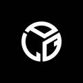 PLQ letter logo design on black background. PLQ creative initials letter logo concept. PLQ letter design