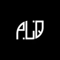 PLQ letter logo design on black background.PLQ creative initials letter logo concept.PLQ vector letter design