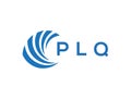 PLQ letter logo design on white background. PLQ creative circle letter logo concept. PLQ letter design