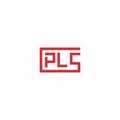 PLS Logo. Letter PLS Icon