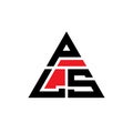 PLS triangle letter logo design with triangle shape. PLS triangle logo design monogram. PLS triangle vector logo template with red Royalty Free Stock Photo