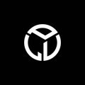 PLU letter logo design on black background. PLU creative initials letter logo concept. PLU letter design